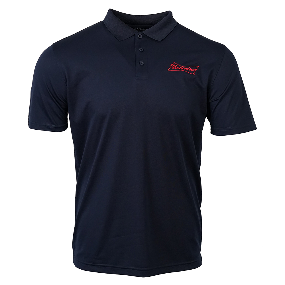 Budweiser Unisex Solid S/S Snag Resist Performance Polo No Pk